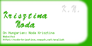 krisztina noda business card